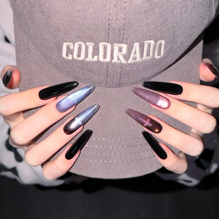 Künstlerische Lange Stiletto-Nagelverzierungen Karnz