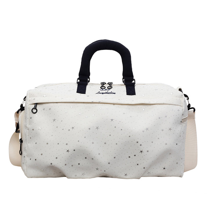 Stylische Wochenend-Duffel-Tasche mit Sternmuster