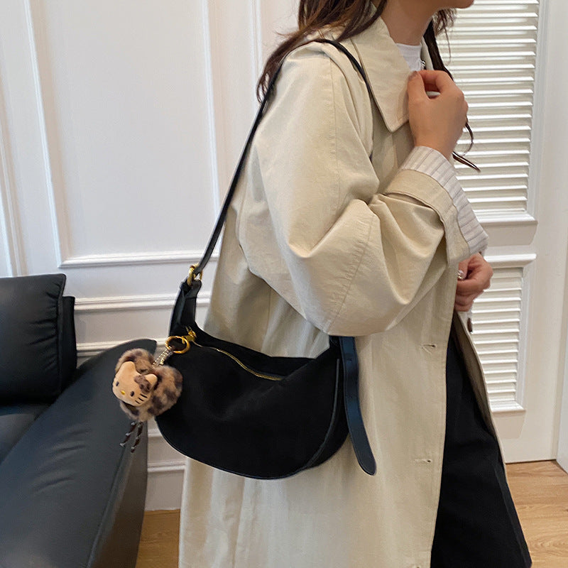 Wildleder Hobo Tasche Karnz