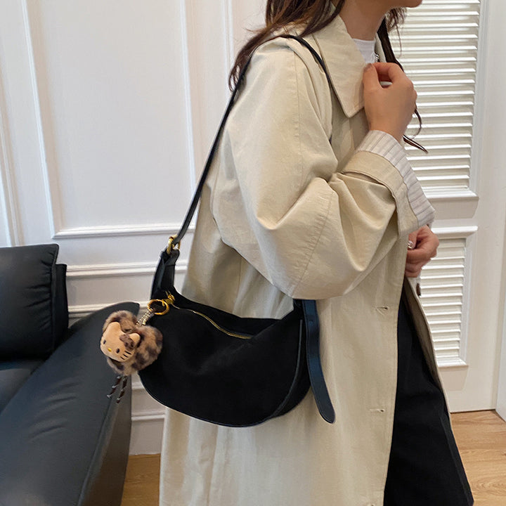 Wildleder Hobo Tasche Karnz