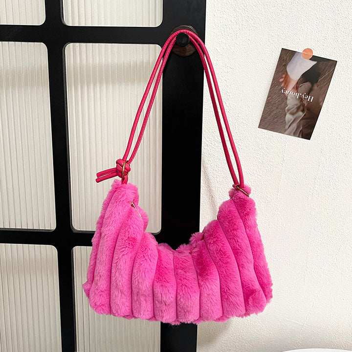 Plüsch Texturierte Handtasche
