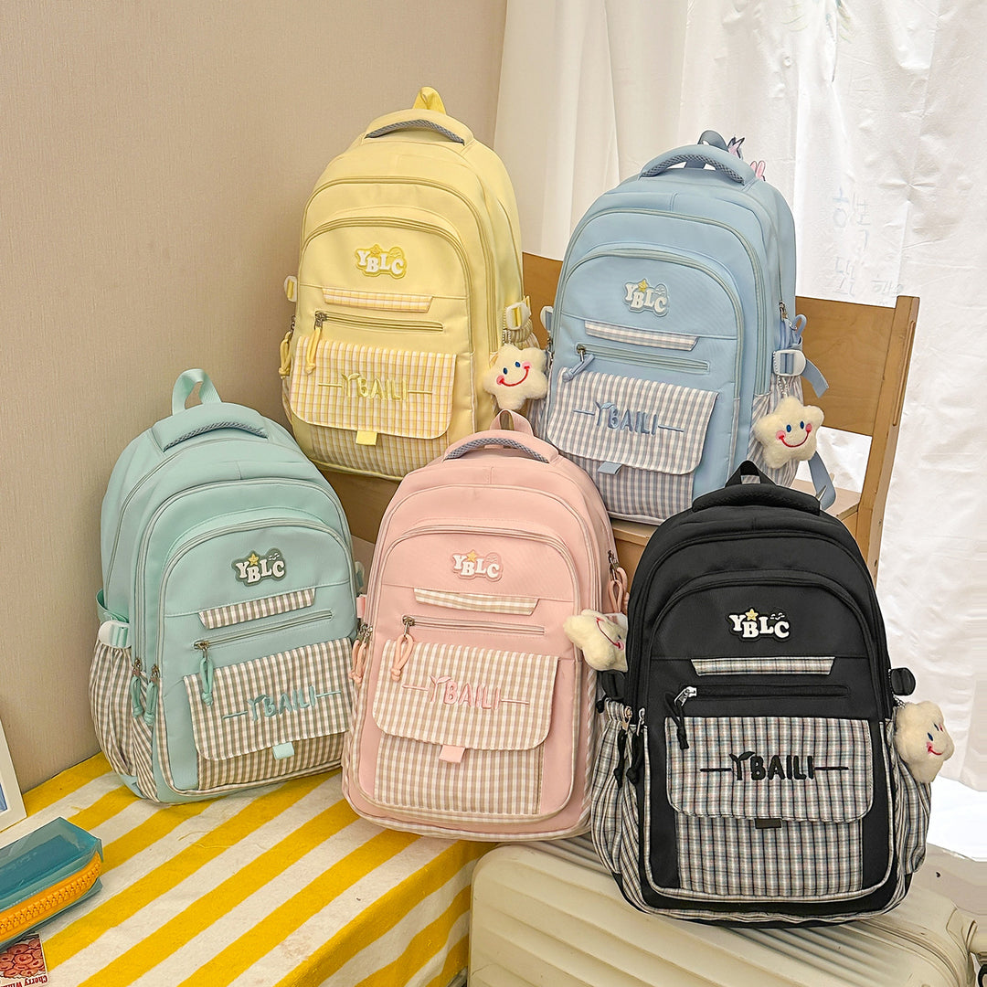 Stylische Karierte Rucksack Karnz
