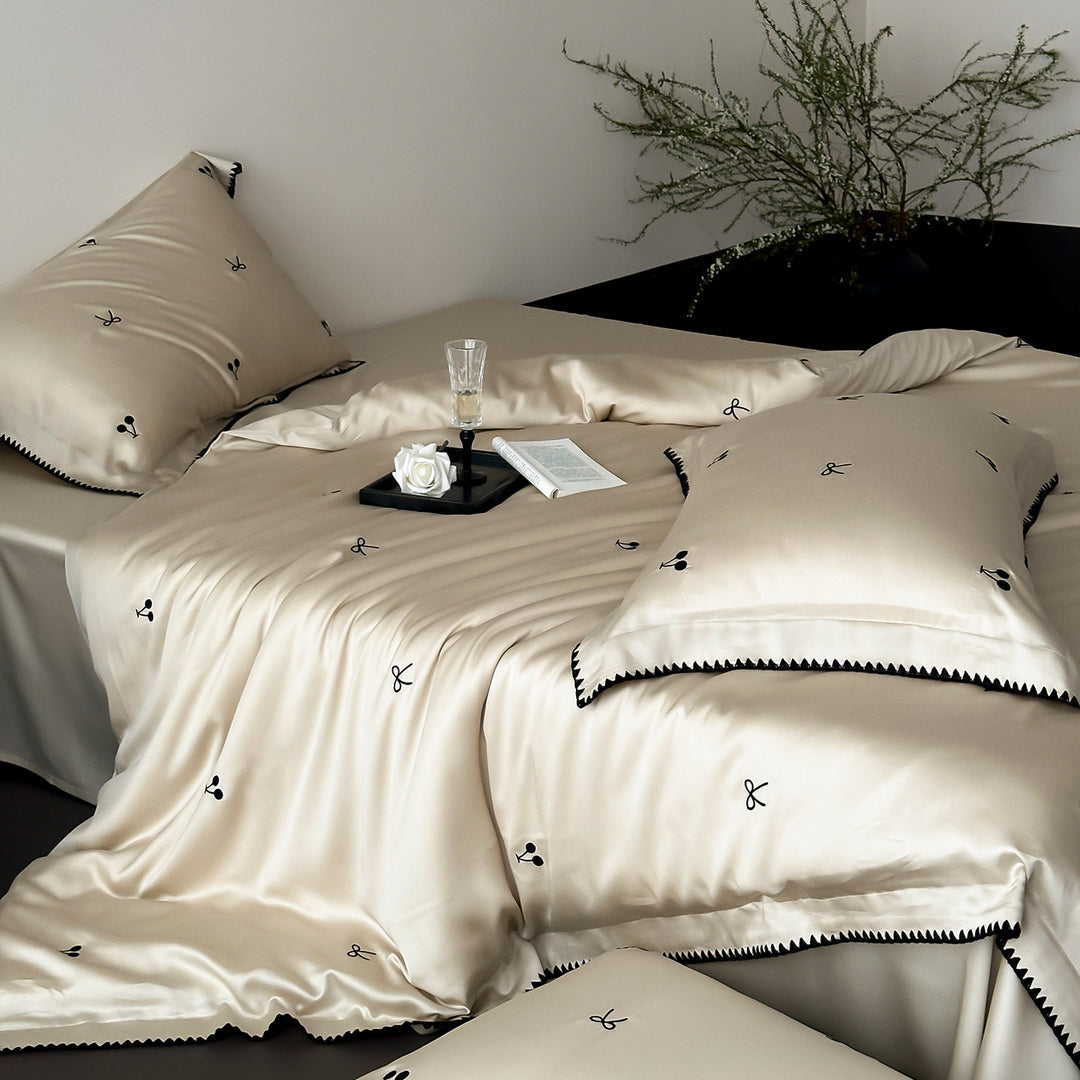 Seidensatin Bettwäsche Ensemble