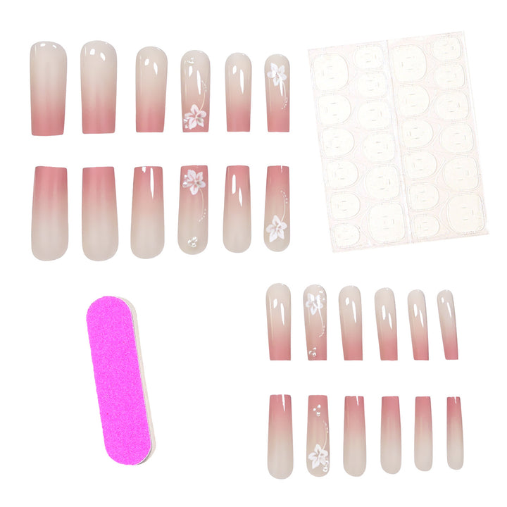 Florales Acryl-Nagelkunst-Set Karnz