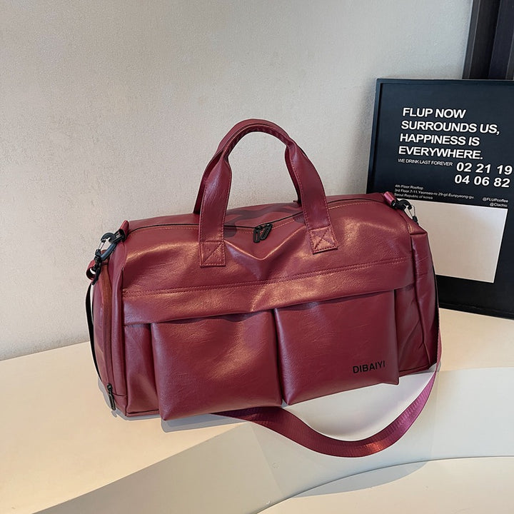 Premium Leder Wochenend Reisetasche