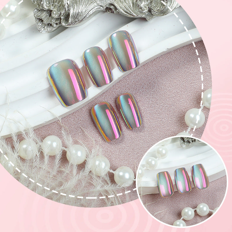 Glänzendes Mehrfarbiges Press-On Nagel Set
