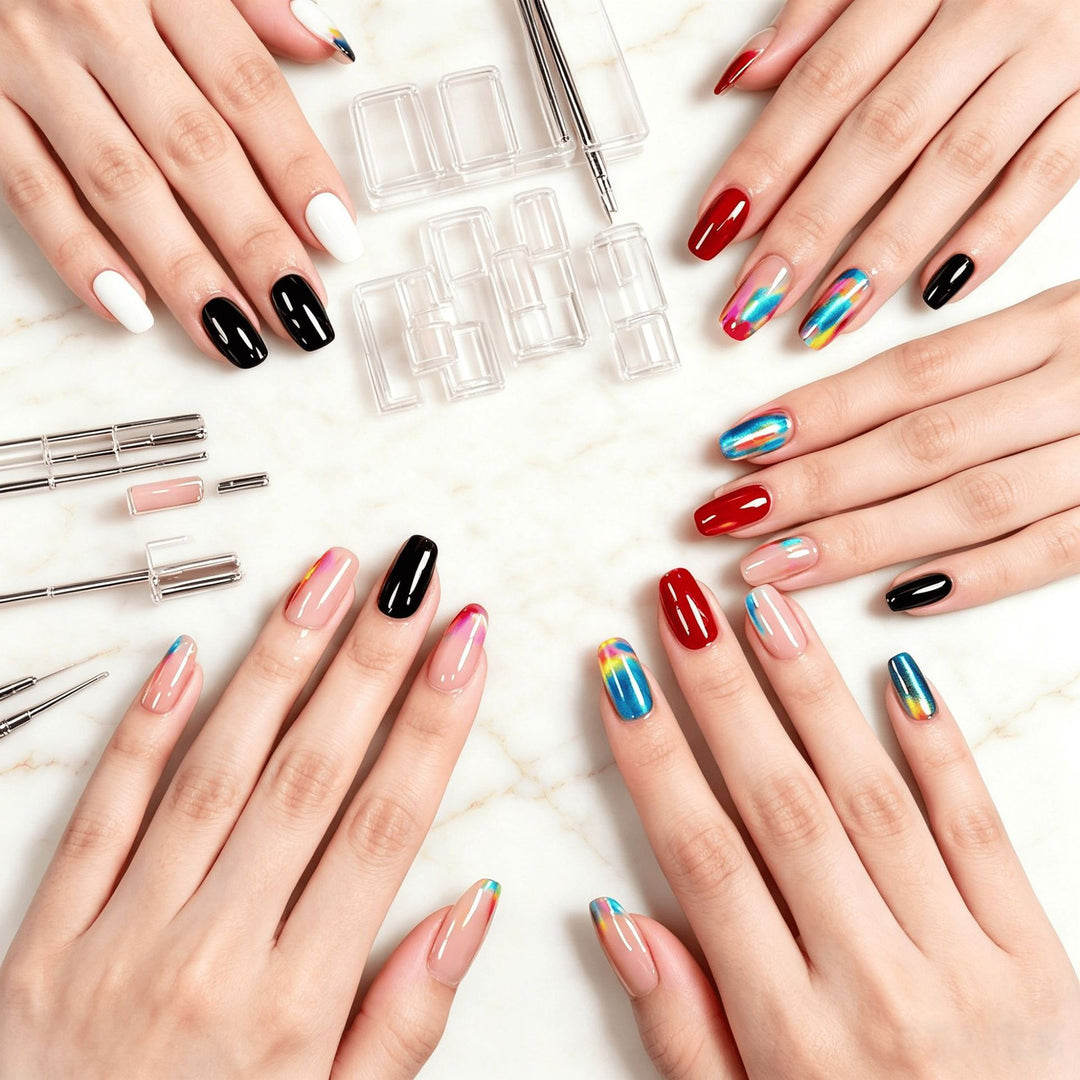 Multi-Style Press-On Nail Art Set Karnz