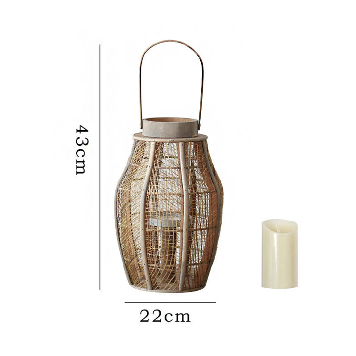Dekorative Rattan-Lampe Karnz