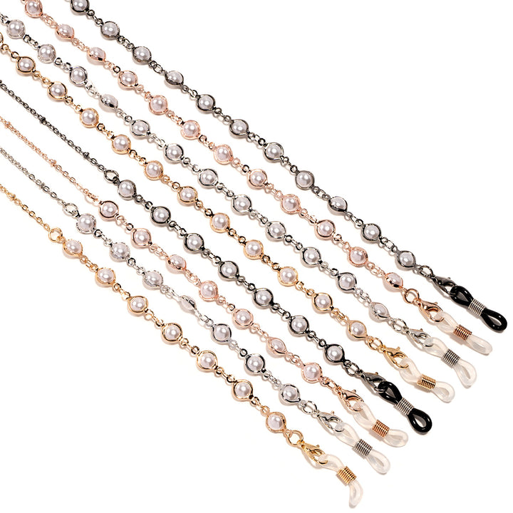 Elegante perlenverzierte Brillenleine Karnz