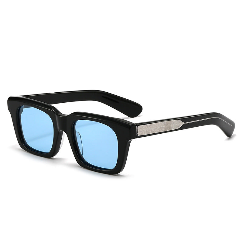 Damen quadratische Sonnenbrille mit klarem Farbverlauf und UV-Schutz Karnz