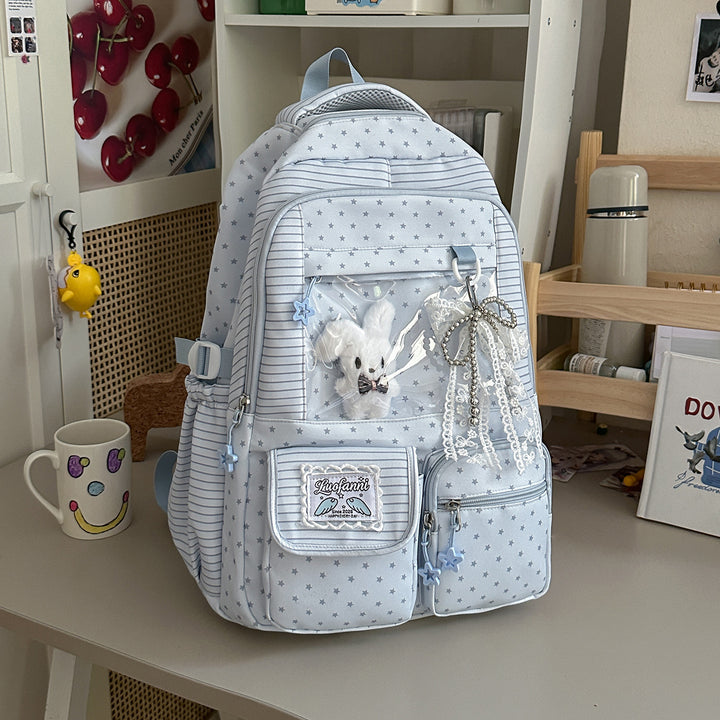 Stylische Multifunktionale Sternenprint Rucksack Karnz