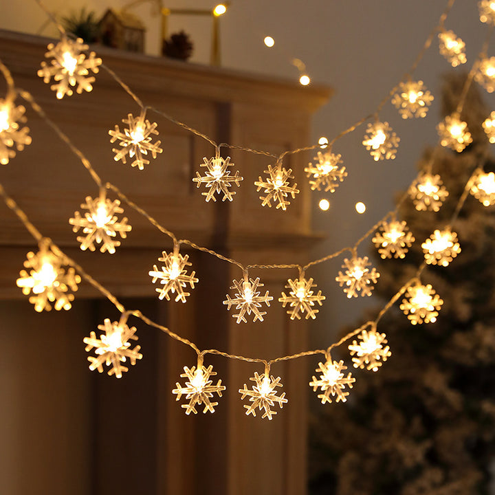 Dekorative Lichterkette mit bunten Kristallkugeln Karnz