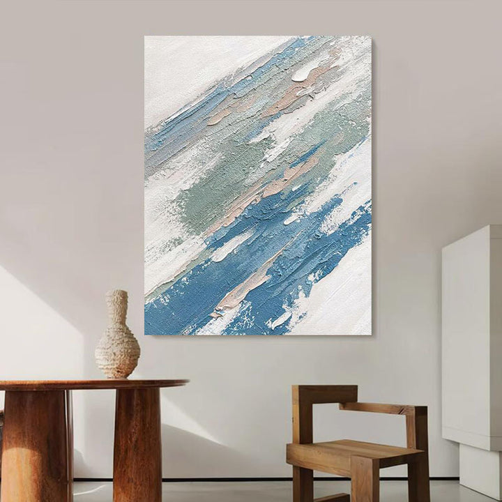 Texturiertes abstraktes Acryl-Leinwandkunst