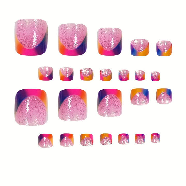 Künstlerisches Regenbogen-Nagelkunst-Set Karnz