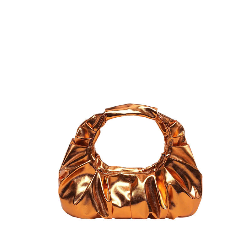 Rüschensatin-Handtasche