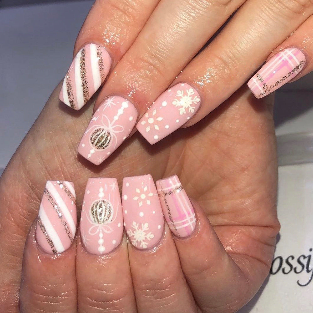 Festliches Themen-Press-On-Nail-Art-Set Karnz