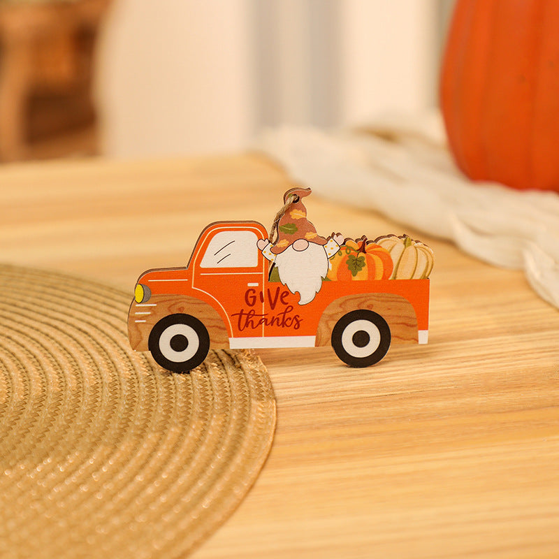 Dekorative Holzfigur im nostalgischen Lkw-Design Karnz
