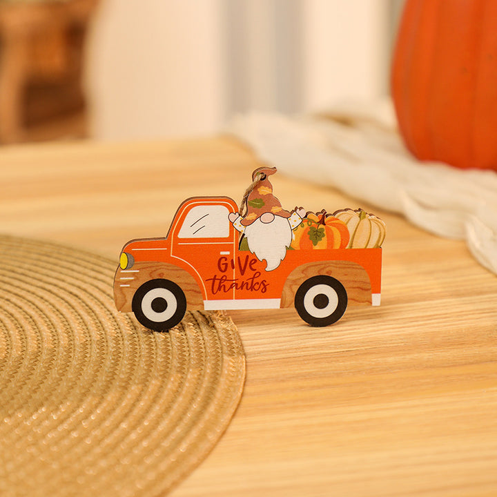 Dekorative Holzfigur im nostalgischen Lkw-Design Karnz