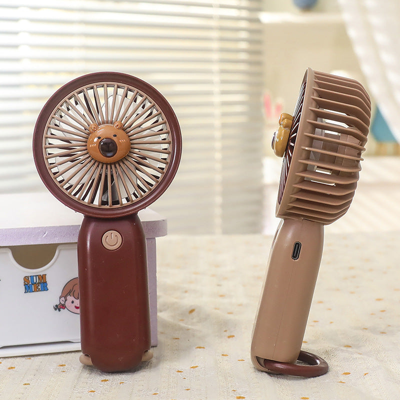 Damen Tragbarer Handventilator mit Tiermotiv Karnz