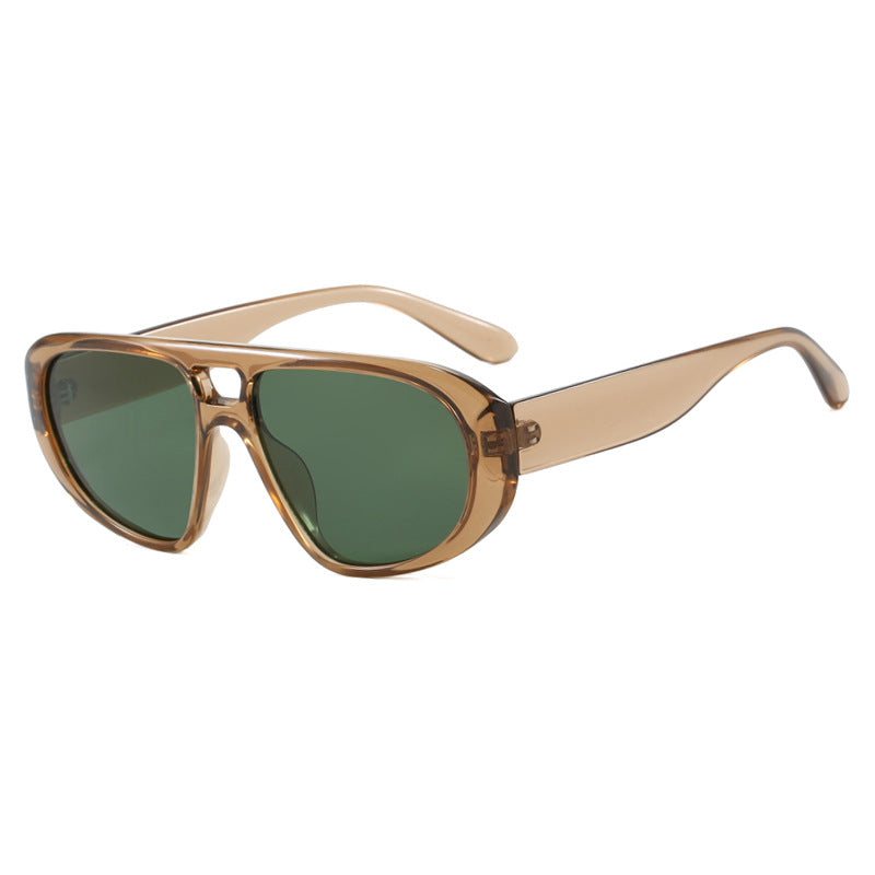 Damen sportliche Sonnenbrille mit breitem strapazierfähigem Rahmen und polarisierten Gläsern Karnz