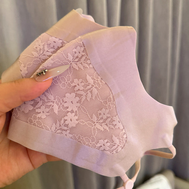 Lace-Panel Atmungsaktive Wiederverwendbare Gesichtsmaske mit Verstellbaren Ohrenschlaufen Karnz