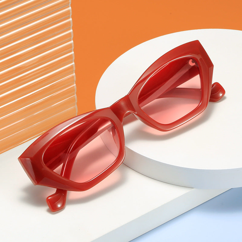 Damen modische Sonnenbrille im extravaganten Leopardenmuster Karnz