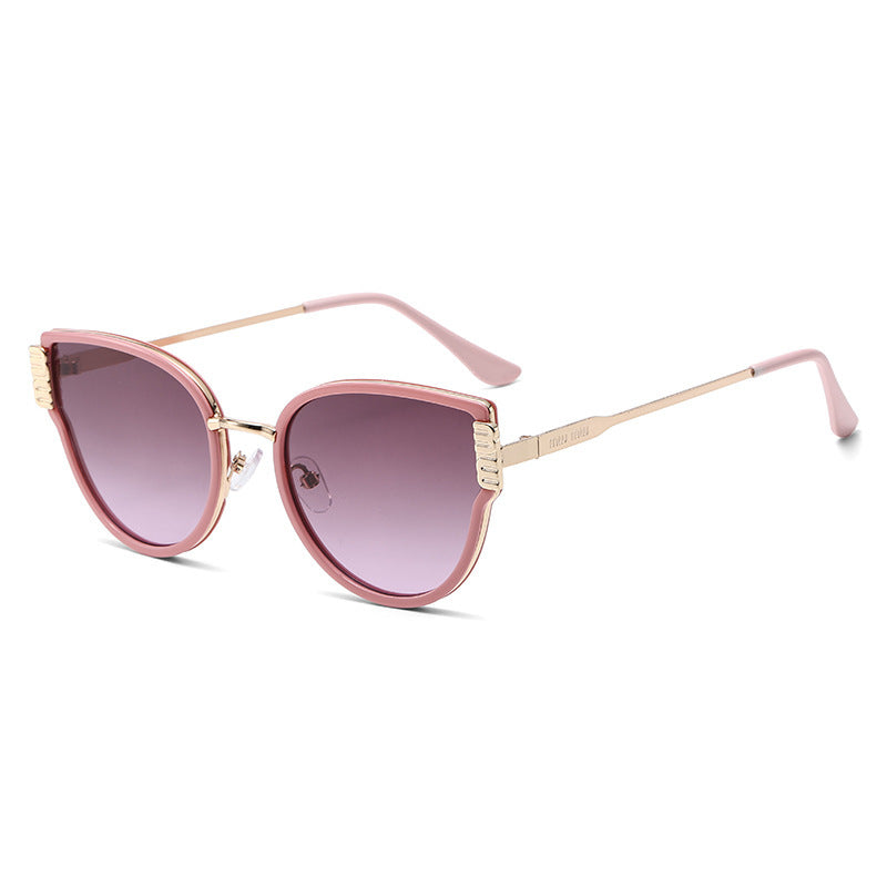 Damen Cat-Eye Sonnenbrille mit eleganten akzentuierten Gläsern Karnz