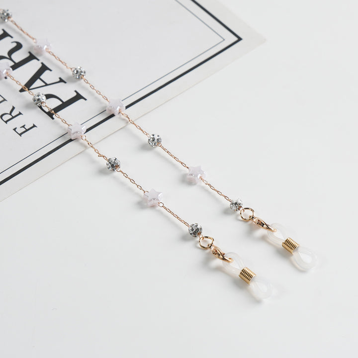 Elegante Perlenbrille Kette Karnz