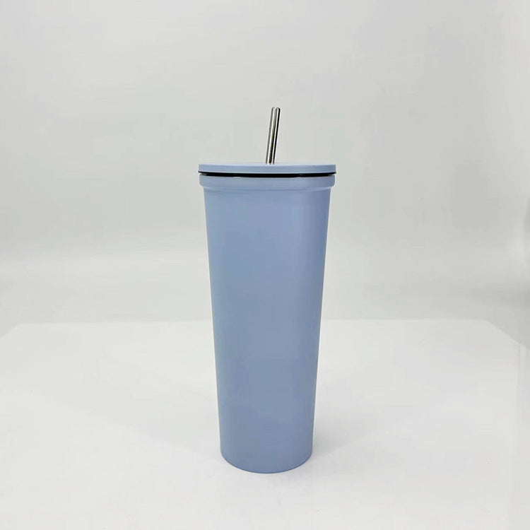 Damen Trinkbecher mit Edelstahl-Strohhalm Karnz