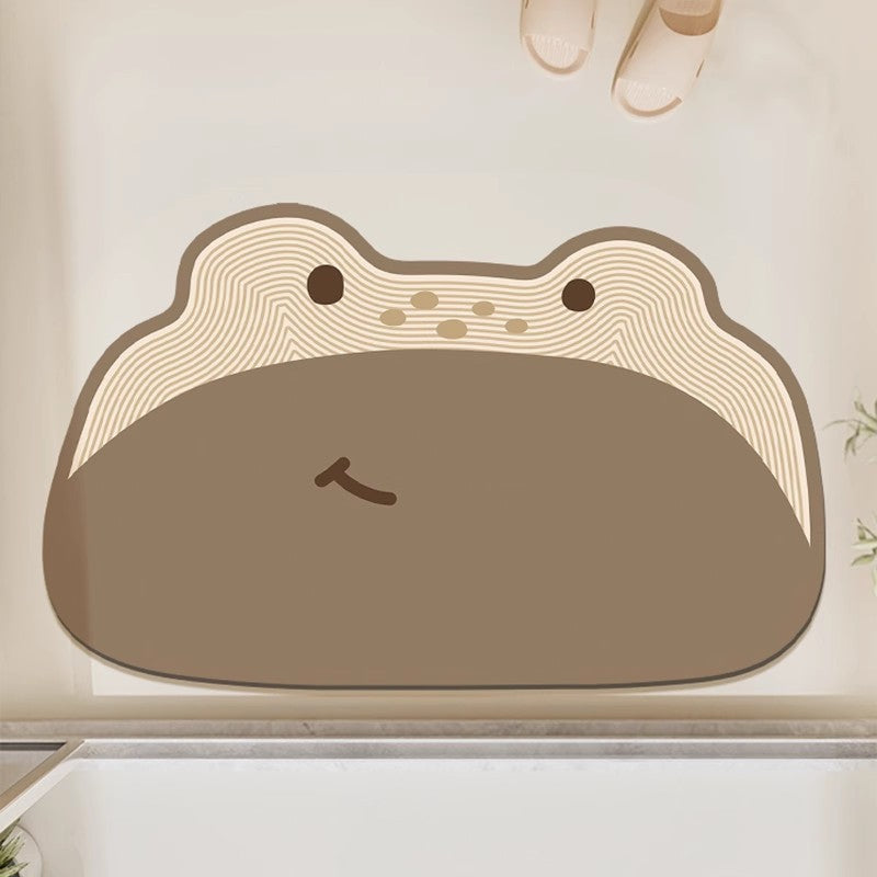 Adorable Frosch-förmige Badmatte