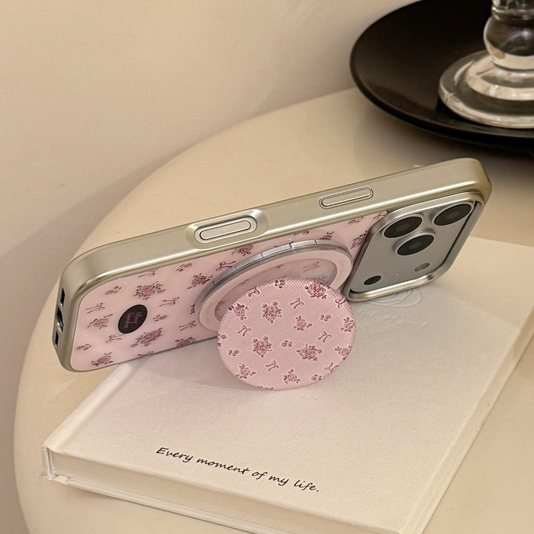 Handspiegel mit floralem Design Karnz