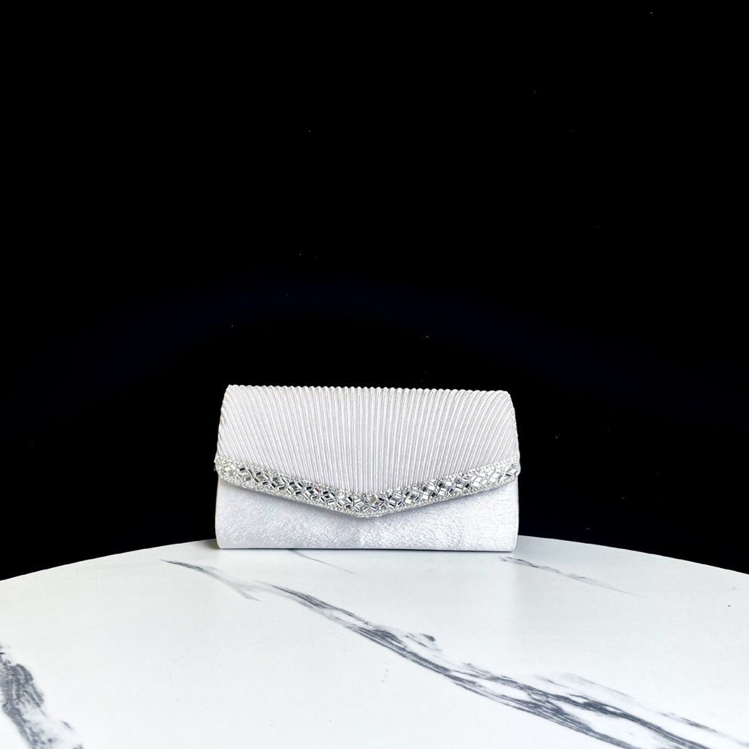Plissee Abend Clutch