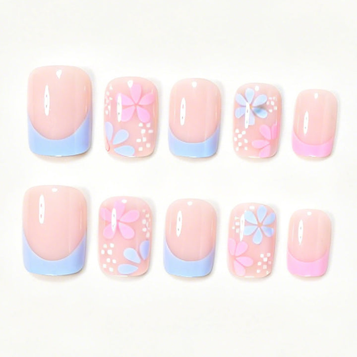 Künstlerische Blumendekorations-Nagelspitzen Karnz