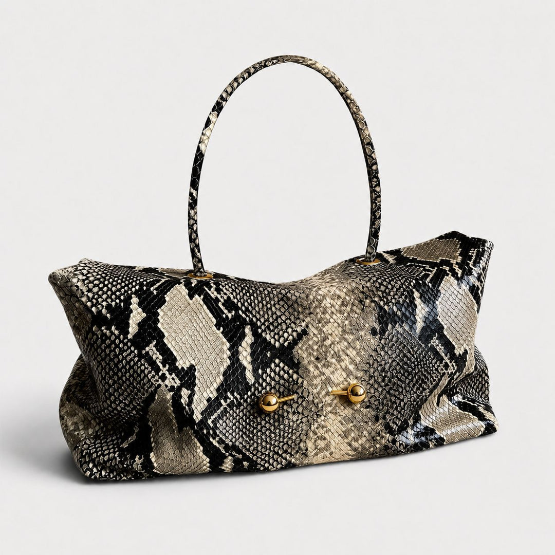 Elegante Krokodil-Textur Schultertasche