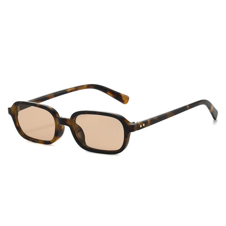Schlanke Minimalistische Quadratische Sonnenbrille Karnz