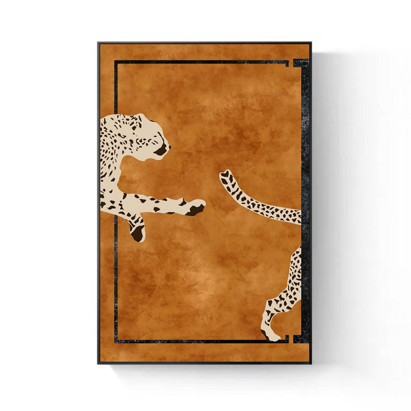 Dekorative Leopardenmuster Wandkunst
