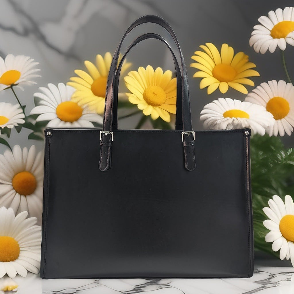 Damen Elegante Handtasche aus hochwertigem Kunstleder mit mehrfachen Fächern Karnz
