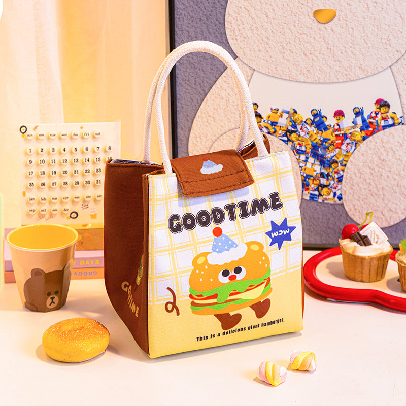Süße Kaninchen-Themen-Isolierte Lunch-Tasche