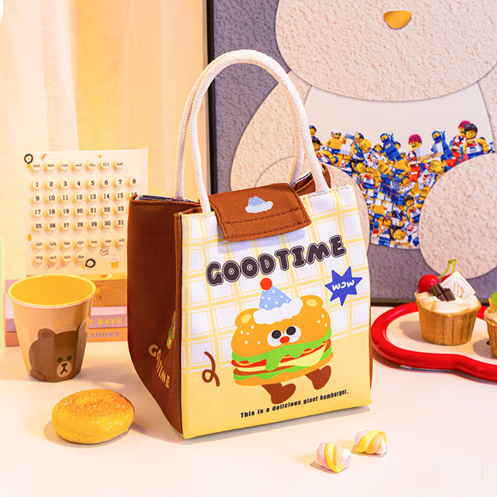 Isolierte Lunch-Tasche mit süßem Bären-Design