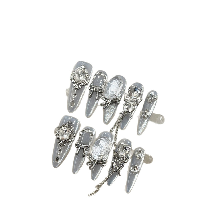 Dekoratives Strass-Nageldesign-Set