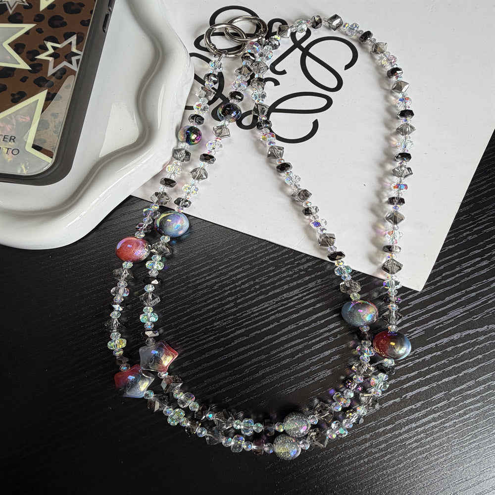 Sparkling Beaded Brillen Kette Karnz