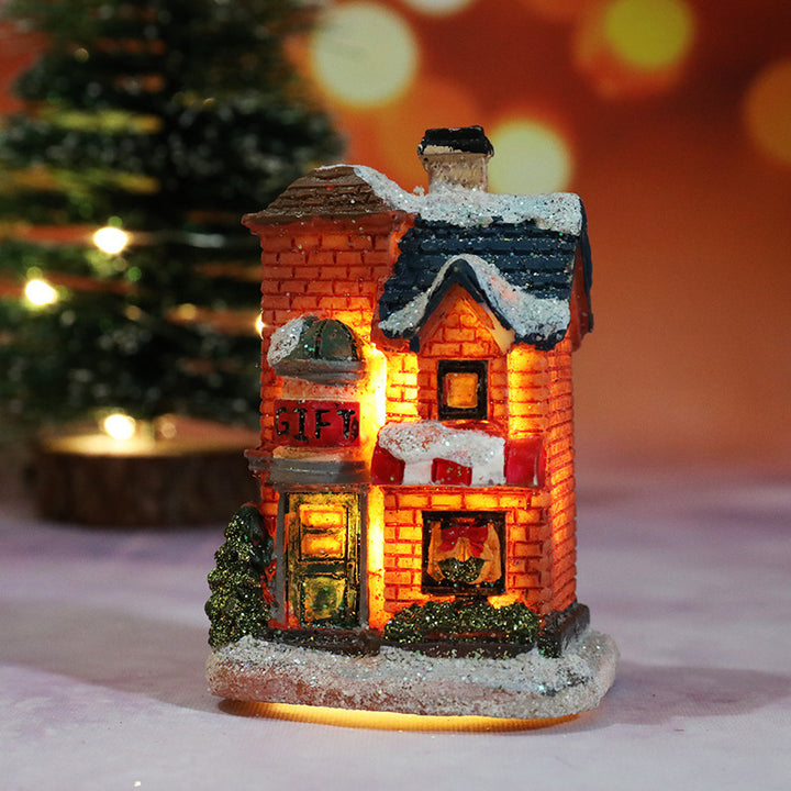 Dekorative Weihnachts-Spielzeughaus Figur