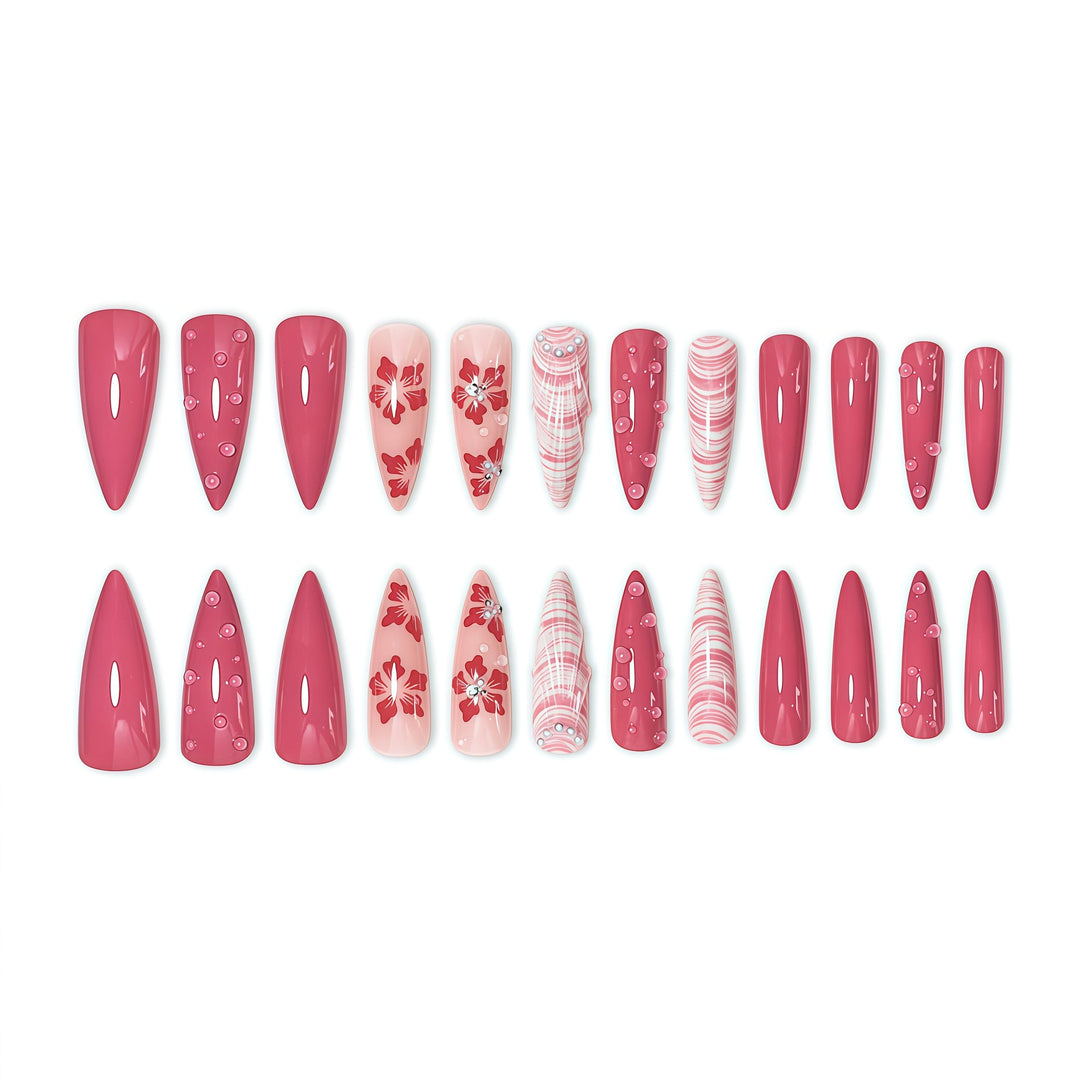 Florale Kunst Nagelverlängerungen Karnz