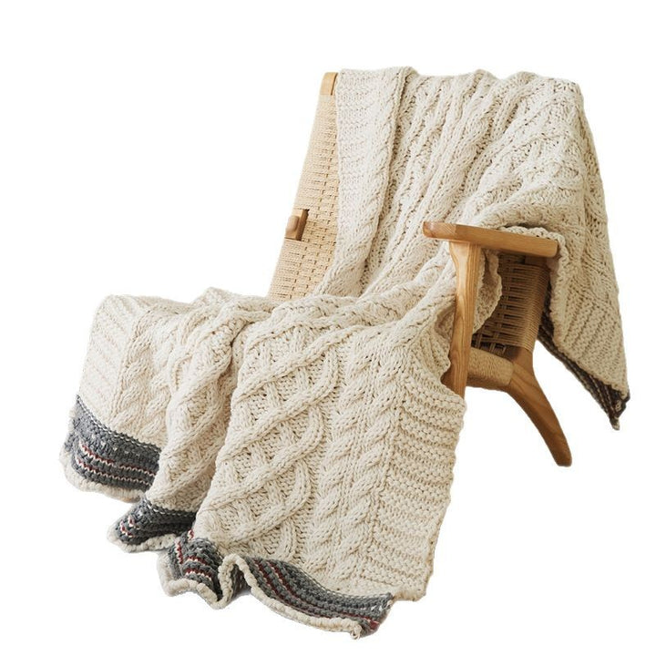 Oversized Chunky Kabelstrick Wurfdecke