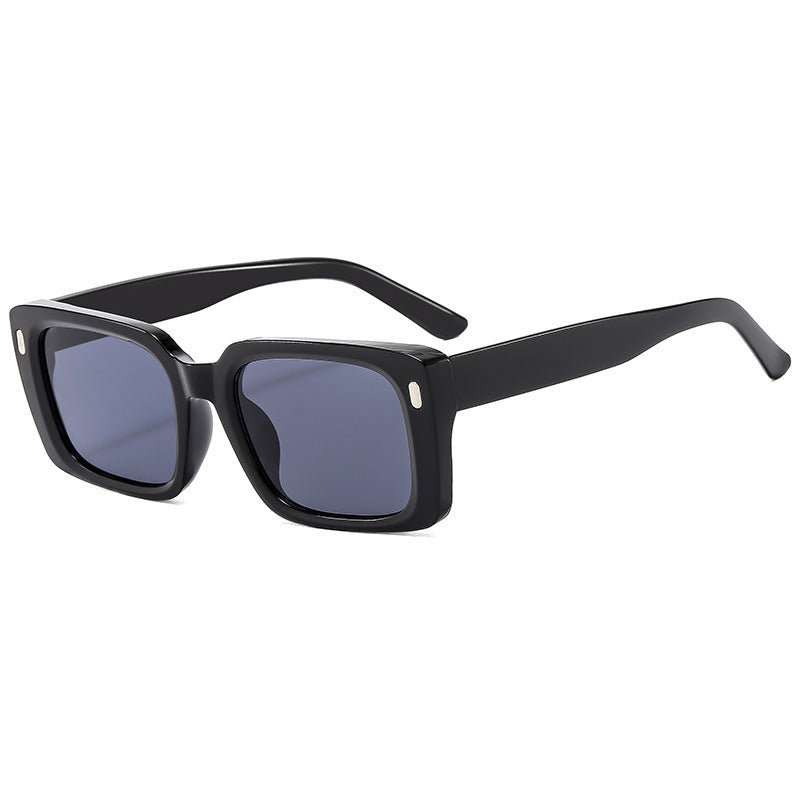 Damen Modische quadratische Sonnenbrille mit mattem Gestell und UV-Schutz Karnz