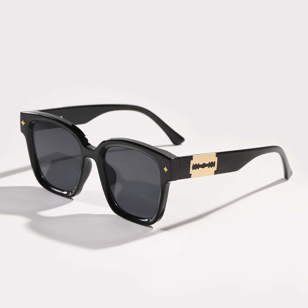 Damen modische quadratische Sonnenbrille mit transparentem Gestell Karnz