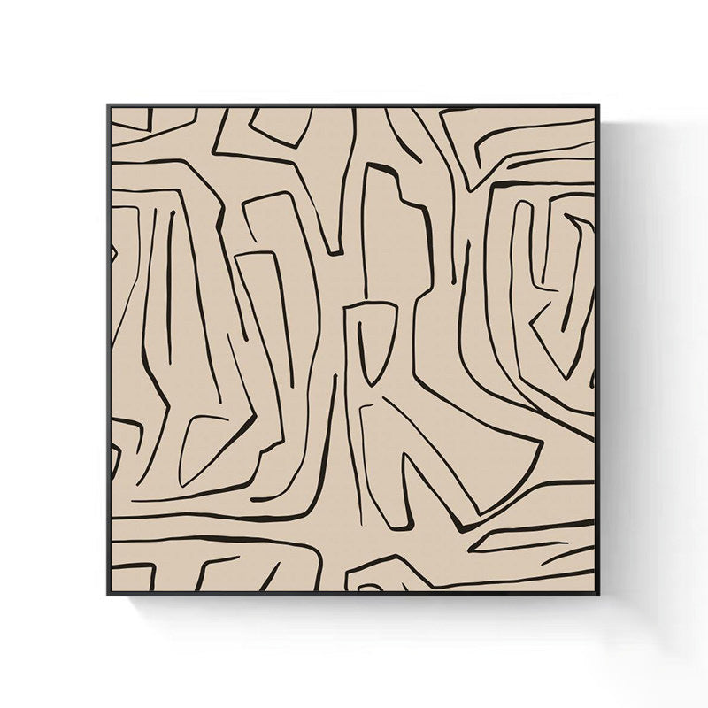 Abstrakte Pinselstrich Leinwand Wandkunst