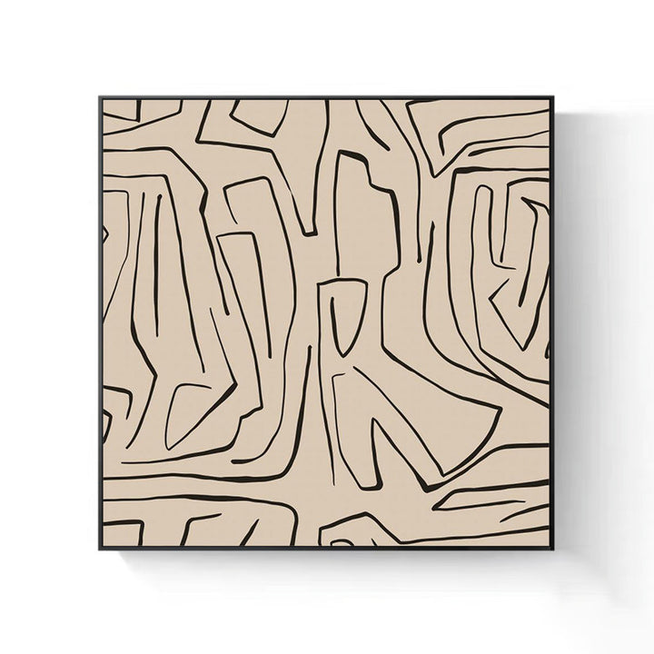 Abstrakte Pinselstrich Leinwand Wandkunst