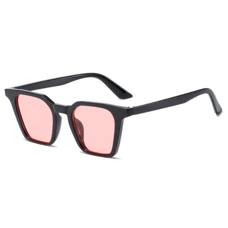 Damen quadratische Sonnenbrille mit markantem Schilddesign und UV-Schutz Karnz