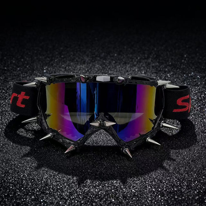 Damen sportliche Skibrille mit spitzen Akzenten Karnz